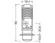 Zarovka, dalkovy svetlomet OSRAM 7335DWESY-01B