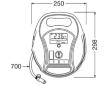 Pneuhustič s manometrom ams-OSRAM OTIR6000