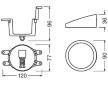 Drzak, mlhovka ams-OSRAM FOG103/201-TY-M