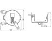 Drzak, mlhovka ams-OSRAM FOG103/201-VW-M