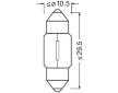 Zarovka, svetlo pro cteni (interier vozidla) OSRAM 6438-02B