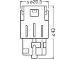 żiarovka prídavného brzdového svetla ams-OSRAM 7504DYP-2BL