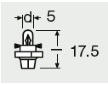 Žárovka, osvětlení přístrojů OSRAM 2431MFX6