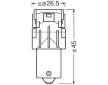 OSRAM Žiarovka 12V LED P21W  BA15S blister /2ks/*DOPREDAJ (náhrada 7506DYP2BL) 