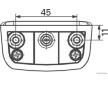 Osvětlení poznávací značky HERTH+BUSS ELPARTS 84750026