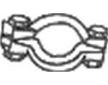 Upínač, výfukový systém KLOKKERHOLM 254-920