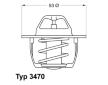 Termostat, chladivo BorgWarner (Wahler) 3470.89D50