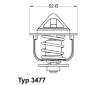 Termostat, chladivo BorgWarner (Wahler) 3477.88D