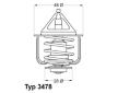 Termostat, chladivo BorgWarner (Wahler) 3478.82D