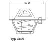 Termostat, chladivo BorgWarner (Wahler) 3499.88D