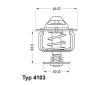 Termostat, chladivo BorgWarner (Wahler) 4103.82D