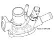 Termostat, chladivo BorgWarner (Wahler) 410871.80D