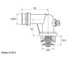 Termostat, chladivo BorgWarner (Wahler) 411573.105D