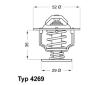 Termostat, chladivo BorgWarner (Wahler) 4269.78D