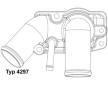 Termostat, chladivo BorgWarner (Wahler) 4297.92D