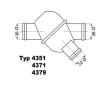 Termostat, chladivo BorgWarner (Wahler) 4351.79