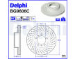 Brzdový kotúč DELPHI BG9606C