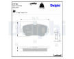 Sada brzdových platničiek kotúčovej brzdy DELPHI LP1401