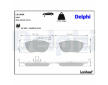 Sada brzdových platničiek kotúčovej brzdy DELPHI LP1404