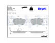 Sada brzdových destiček, kotoučová brzda DELPHI LP1421