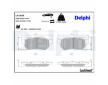 Sada brzdových destiček, kotoučová brzda DELPHI LP1456