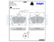 Sada brzdových destiček, kotoučová brzda DELPHI LP1541