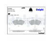 Sada brzdových platničiek kotúčovej brzdy DELPHI LP1605