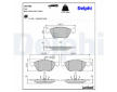 Sada brzdových platničiek kotúčovej brzdy DELPHI LP1686