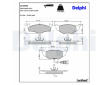 Sada brzdových platničiek kotúčovej brzdy DELPHI LP1709