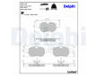 Sada brzdových platničiek kotúčovej brzdy DELPHI LP1723