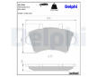 Sada brzdových destiček, kotoučová brzda DELPHI LP1746