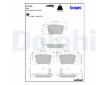 Sada brzdových destiček, kotoučová brzda DELPHI LP1785