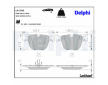Sada brzdových platničiek kotúčovej brzdy DELPHI LP1793