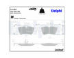Sada brzdových destiček, kotoučová brzda DELPHI LP1868