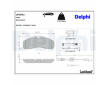 Sada brzdových platničiek kotúčovej brzdy DELPHI LP2042