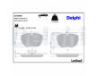 Sada brzdových destiček, kotoučová brzda DELPHI LP2090
