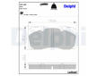 Sada brzdových destiček, kotoučová brzda DELPHI LP2138