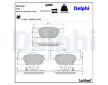 Sada brzdových platničiek kotúčovej brzdy DELPHI LP2144