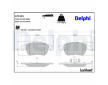 Sada brzdových platničiek kotúčovej brzdy DELPHI LP2181