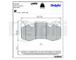 Sada brzdových destiček, kotoučová brzda DELPHI LP2187