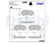 Sada brzdových destiček, kotoučová brzda DELPHI LP2229