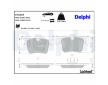 Sada brzdových destiček, kotoučová brzda DELPHI LP2234