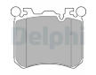 Sada brzdových platničiek kotúčovej brzdy DELPHI LP2287