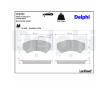 Sada brzdových destiček, kotoučová brzda DELPHI LP2492