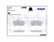 Sada brzdových destiček, kotoučová brzda DELPHI LP2503