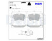 Sada brzdových destiček, kotoučová brzda DELPHI LP2717