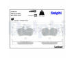 Sada brzdových destiček, kotoučová brzda DELPHI LP2719