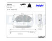 Sada brzdových destiček, kotoučová brzda DELPHI LP3136