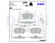 Sada brzdových destiček, kotoučová brzda DELPHI LP3152