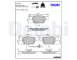 Sada brzdových destiček, kotoučová brzda DELPHI LP3219